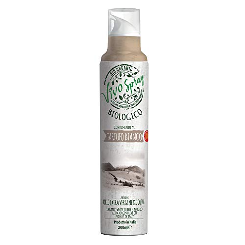 VIVO SPRAY Aceite de oliva virgen extra 100% italiano orgánico con sabor a trufa blanca SPRAY 200 ml