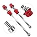 Skewer Wheel Skewers 200Mm Aluminum Alloy Aluminum Alloy Road Anti Theft Quick Release Skewers Wheels Locking Security (Red) (Red)