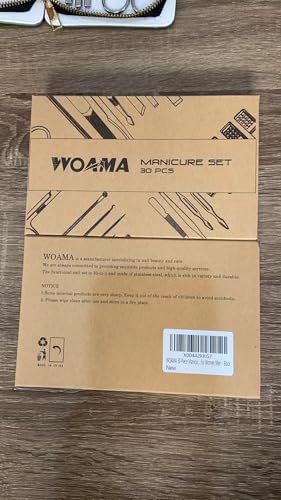 Woama B30 30-Piece Manicure Set Pedicure Kit Professional Nail Clipper Set Stainless Steel Manicure Kit Nail Kit For Women Men thumb #8
