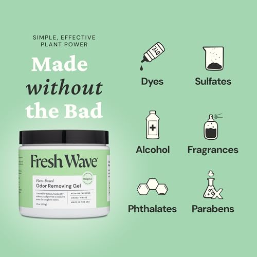 Image of Fresh Wave Odor Removing Gel, Original 15 oz. & Lavender 7 oz.| Safer Odor Absorbers for Home | Natural Plant-Based Odor Eliminator | Every 7 oz. Lasts 15-30 Days | for Cooking, Trash & Pets