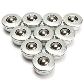 10Pcs 8mm Diameter Ball Metal Transfer Bearing Unit Conveyor Roller Cy-8H