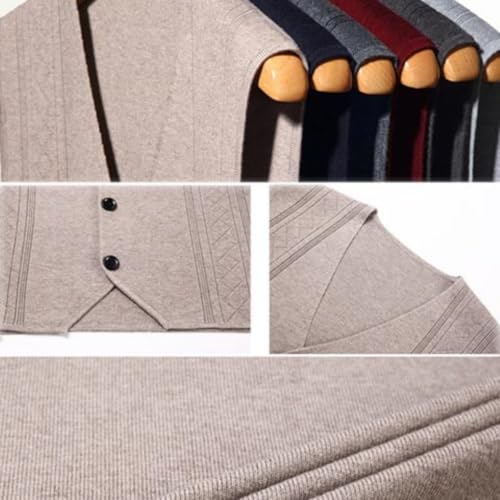 Men's Fashion Knitted Button Sweater Vest Business Match, v Neck Sweater Vest, Mens Sweater Vest2