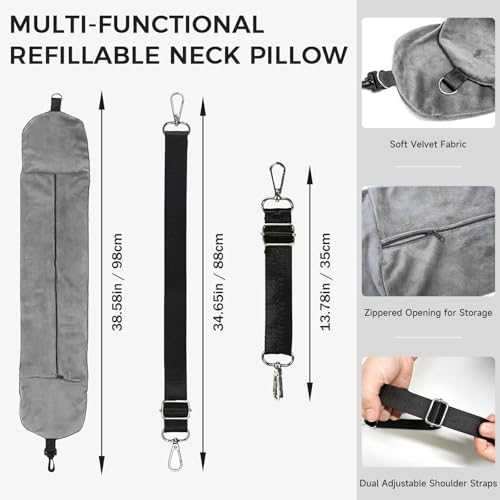 Almohada cervical de espuma viscoelástica estándar gris miniatura 3