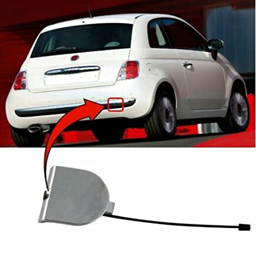 Copertura Occhiello di Traino Paraurti Posteriore per Fiat 500 2007-2012 Cromato