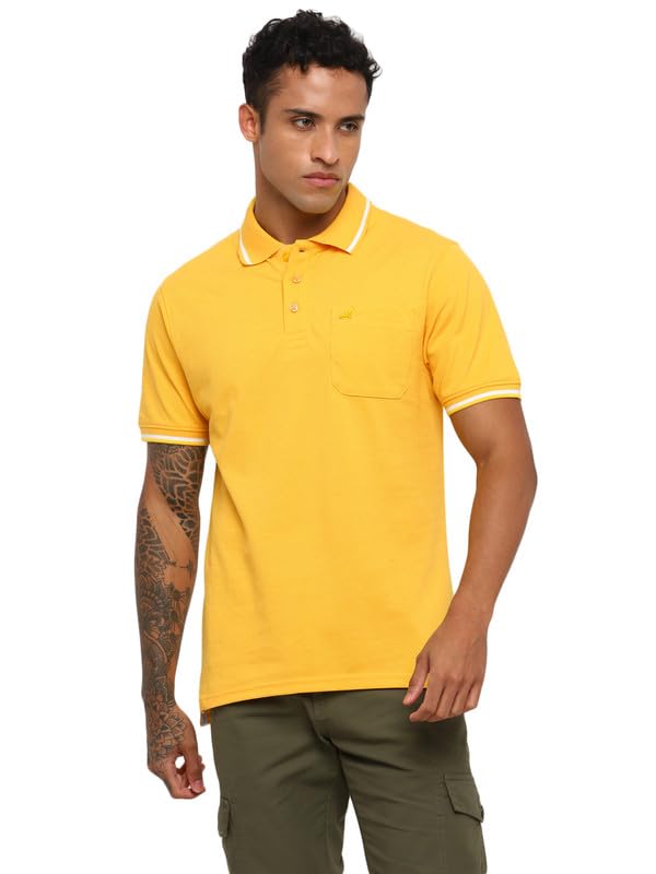 Image of AMERICAN CREW Men's Polo Collar T-Shirt with Pocket, Combo Pack of 2