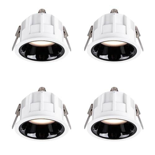 WLBHWL 4 Pack Recessed Ceiling Downlight Led IP65 Waterproof Fire-Proof Down Light 7W 10W Led Ceiling Lighting for Living Room Bedroom Kitchen Bathroom