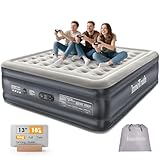 InnoTruth King Size Air Mattress with Built in Pump, Famiy Choice Award Winner, Inflatable Blow up Mattress, 18" Raised 2-4 Persons Family Air Bed for Guests & Home, Ideal for Temporary Use, 700 lbs
