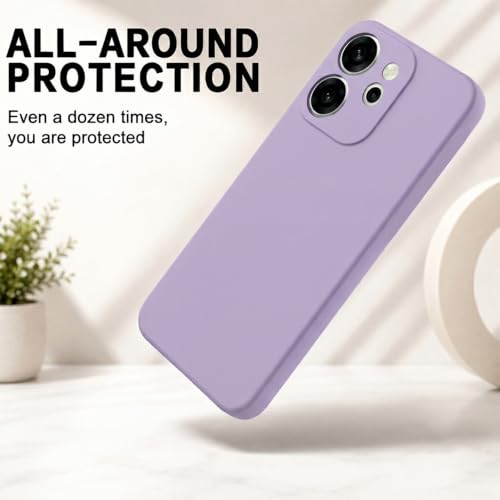 Image of Back Cover Compatible with Oppo Reno15 Pro 5G / 15 Pro Mini 5G | Full Camera Protection | Premium Liquid Silicon Case | Flexible Bumper Case for Oppo Reno15 Pro 5G / 15 Pro Mini 5G (Purple)