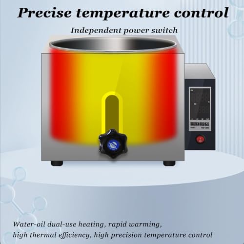 Mezclador magnético digital de baño de aceite circulante de alta temperatura, calentador de acero inoxidable para calentamiento de líquidos de laboratorio.