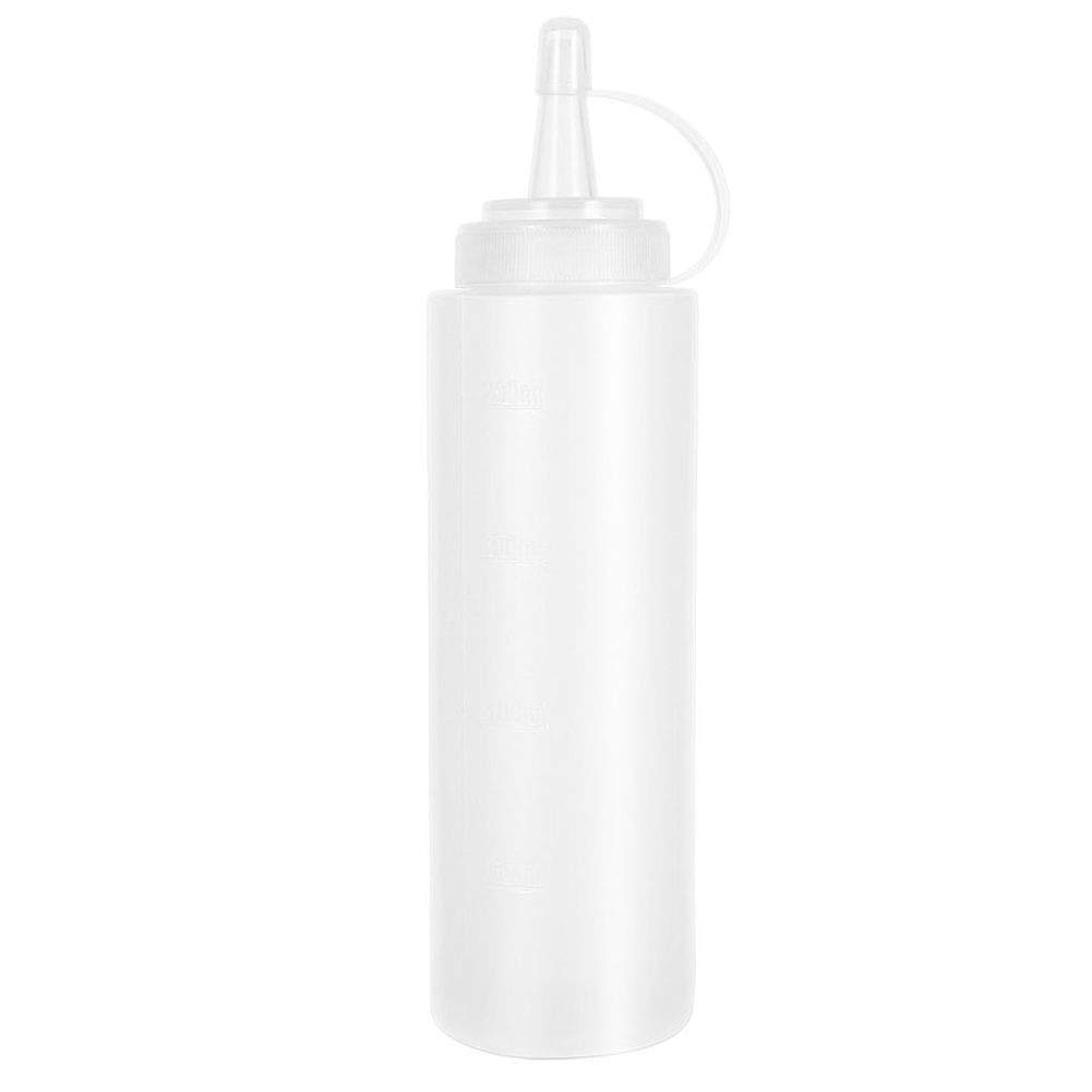 Lankater 1Pc 8Oz Squeeze Condiment Bottles With Cap, Seasoning Dispensers, Sauce Ketchup Mustard Bottles, 240Ml