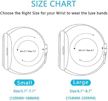 TopPerfekt Bracelets Compatibles Avec Fitbit Luxe, Femmes Hommes Grande Petite Taille Bracelet De Sport De Remplacement En Silicone Souple Sangle Mince Accessories For Fitbit Luxe