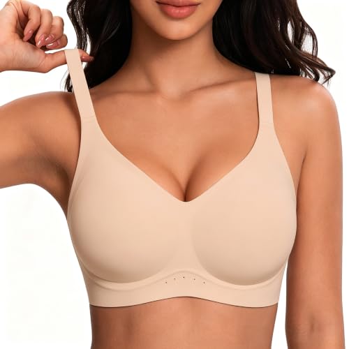 HORISUN Wireless Full Coverage Bras Push Up Comfortable Seamless Jelly Bra - image 1