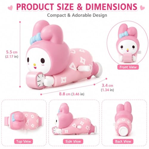 Image of Wind-Up Crawling Toy for Kids, Key-Operated Mechanical Moving Cartoon Character, Battery-Free Action Figure for Indoor Play, Return Gifts and Party Favors, Multicolor, Pack of 1, Key Toy 1