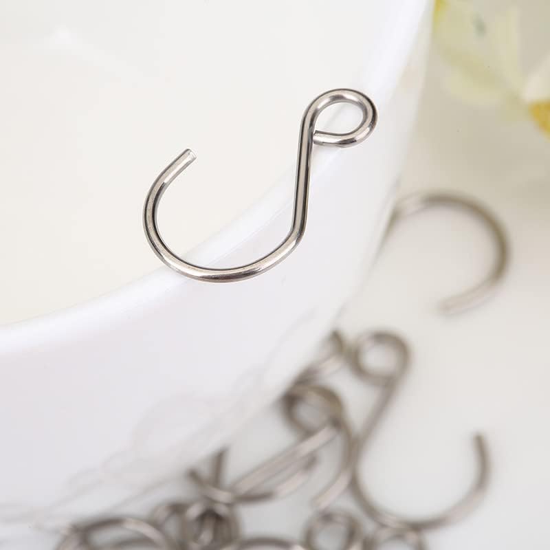 500pcs 25mm Chrome Metal S Hook Hanger For Crystal Prisms Chandelier Wedding Party Christmas Tree Ornament DIY