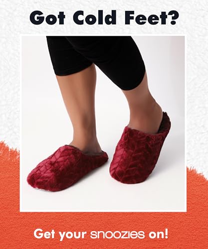Snoozies Women's Chevron Scuff Slippers - Indoor Fuzzy Slippers with Non-Skid Sole, Cozy Comfort for Women2