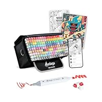 ［新品未開封］ルプルーム全色揃え高級感なケース入りイラストマーカー マーカーペン 48色 セット ケー ス付 カラーペンセット 蛍光ペン