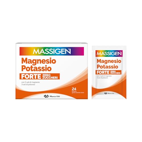 Massigen - Magnesio e Potassio Forte Zero Zuccheri, Gusto Arancia
