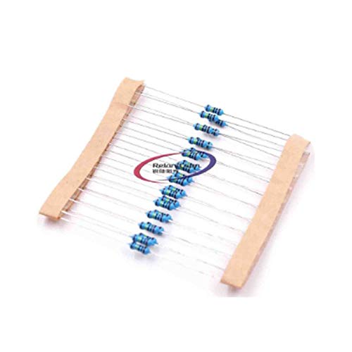 Reland Sun 100pcs 1/4W Metal film resistor 1R ~ 1M 100R 220R 330R 1K 1.5K 2.2K 3.3K 4.7K 10K 22K 47K 100K 100 220 330 1K5 2K2 3K3 4K7 ohm (150R)
