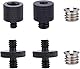 Bamyli Stativ Adapter 1/4 auf 3/8 Zoll Gewinde Stativ, 3/8 auf 1/4 Zoll Stativ Schraube Kamera Gewinde Adapter, Stativ Doppelschraube Set Stativgewind Adapt für Kamera Mikrofonstativ Lampenstative