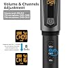 Aveek Wireless Microphone for Karaoke, Rechargeable Karaoke Microphone(Work 10hs), for Speaker, Karaoke Machine,Church, Speech, Wedding, Party Singing, Grey&Red, 2 Packs
