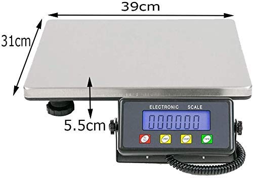 Báscula digital postal electrónica plata 300kg miniatura 2