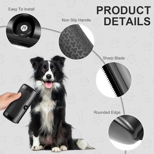 Adiwo Groomify Pet Care Brush, Groomify mr Waggy Tails, Pet Hair Removal Brush Grooming Tool, Pflegekämme für Katze und Hund, Haustier-Enthaarungskamm, Hundebürste für Hunde