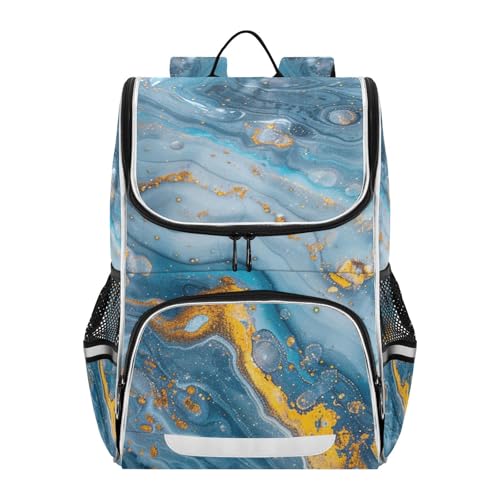 Mochila infantil mármol azul bolso escolar niño niña y viaje