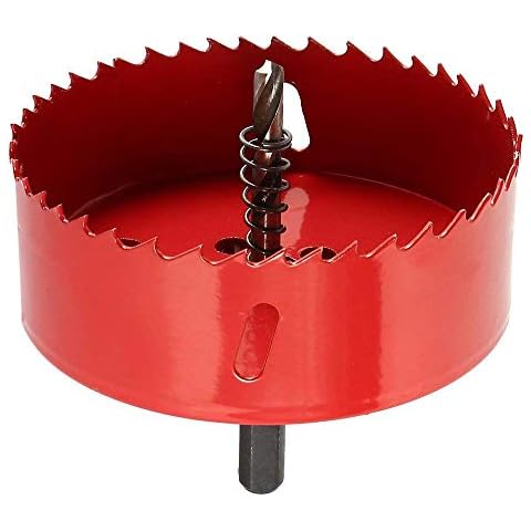 QPLUS Bi-Metal 4-1/4 Inch Hole Saw for Recessed LED Pot Lights Installation (4.3 Inch / 110mm) Cover