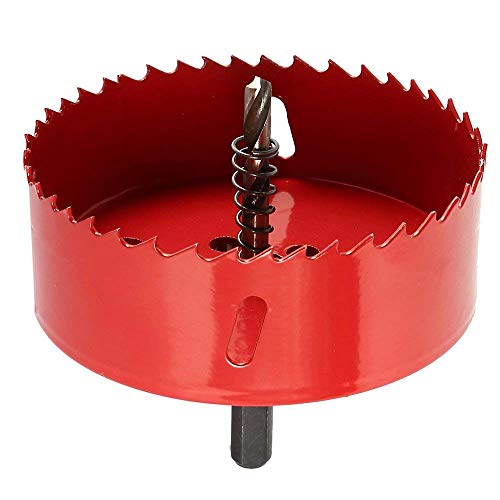 QPLUS Bi-Metal 4-1/4 Inch Hole Saw for Recessed LED Pot Lights Installation (4.3 Inch / 110mm)