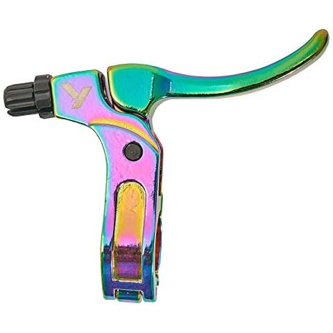 KHE Radius BMX Bremshebel RECHTS Alu Klappscharnier Kaltgeschmiedet 2-Finger OIL SLICK Cover