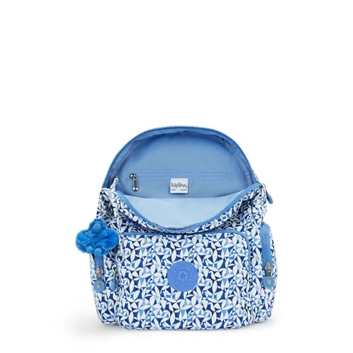 Kipling City Zip Small Printed Backpack Crazy Leaves3