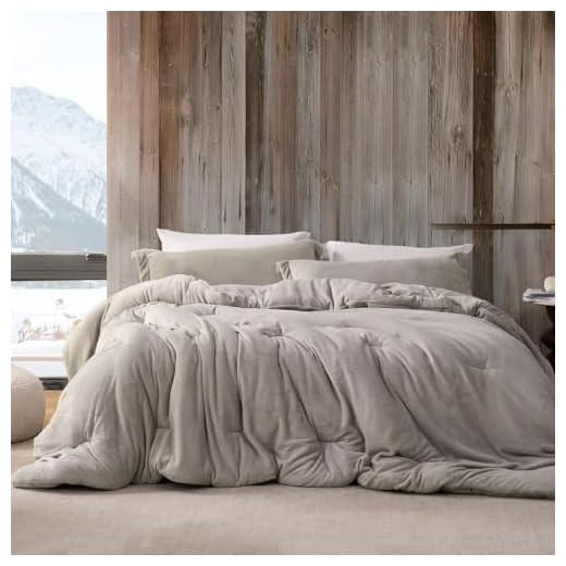 Coma Inducer Love Thick - Plush Oversized King Comforter Set - Oyster Gray