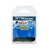 American Fishing Wire Single Barrel Crimp Sleeves, Black Color, Size 1, 0.033 -Inch Inside Diameter, 100-Pieces