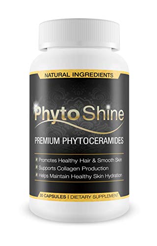 PhytoShine- Premium Phytoceramides- The Ultimate Beauty Supplement- Promote Healthy Hair, Skin, and Nails,Boost