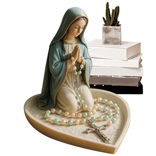 Huayeex Soporte Católico Virgen María | Portarrosarios Religioso Resina Sagrado Corazón | Organizador Joyas Regalo Estudiante Profesor Cumpleaños Hombre Mujer Huayeex Soporte Católico Virgen María | Portarrosarios Religioso Resina Sagrado Corazón | Organizador Joyas Regalo Estudiante Profesor Cumpleaños Hombre Mujer