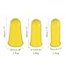 uxcell 10Pcs Rubber Fingers Tips Finger Protectors Silicone Finger Cots Thimble Fingers Covers Gloves Sleeves for Home Office Desktop Accessories Guitar 3 Sizes Yellow