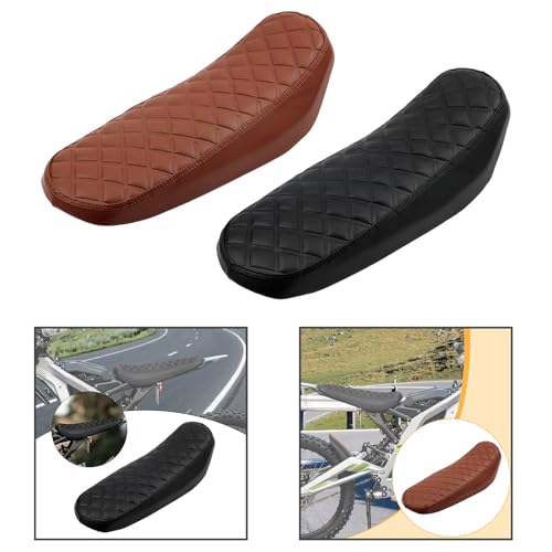 Asiento moto universal clásico color marrón con espuma de absorción 2