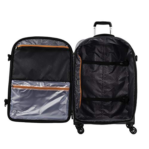 Image of Travelpro Bold Softside Expandable Check in Spinner Luggage, Check in 26-Inch, Grey /Black