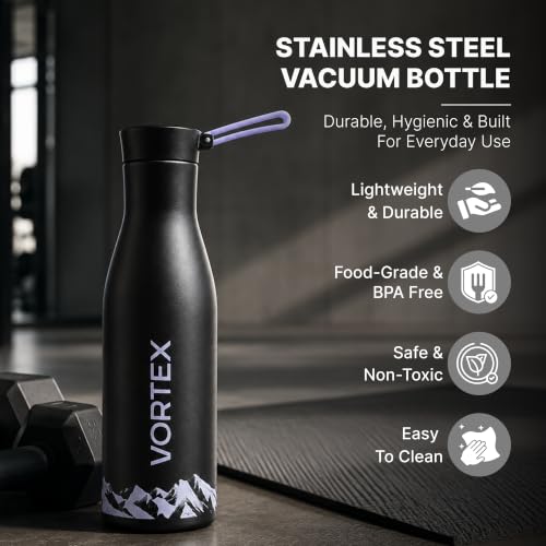 Image of The Better Home Vortex Series Insulated Water Bottle 860ml | Stainless Steel Vacuum Bottle | Hot 12 Hrs & Cold 16 Hrs | Leak Proof & Sweat Proof | BPA Free Sports Bottle for Gym, Travel, Office