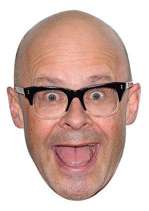 FoxyPrinting Harry Hill 2018 Celebrity Cardboard Party Face Mask Fancy Dress