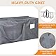 Dntorx 4 Stück 120L Aufbewahrungstasche, Heavy-Duty Umzugstaschen Wasserdicht Umzugskartons Große mit Reißverschluss Griff Faltbar Aufbewahrungsbox für Umzug Camping Kleidung Aufbewahrung (Grau)