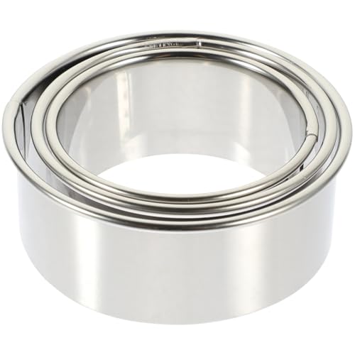 HOLIDYOYO 1set Dumpling Wrappers Maker Stainless Steel Round Mold Dough Wrapper Cutter for Home Kitchen Convenient Tool for Sized Dumpling Covers