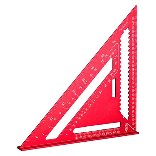 木工スクエア、スピードスクエア, 三角四角形ツール, ポータブルマーキングゲージ、大工、デザイナー向け多機能三角定規