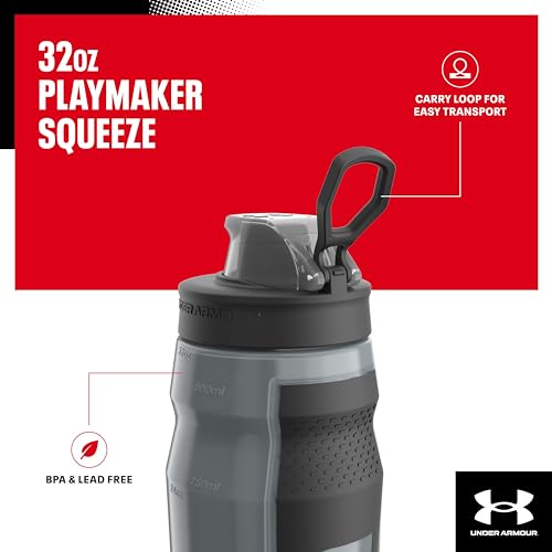 Image of UNDER ARMOUR 32oz Playmaker Squeeze Clear