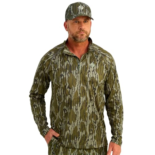 Nomad Mens Mirage 1/4 Zip, Performance Hunting Pullover Shirt