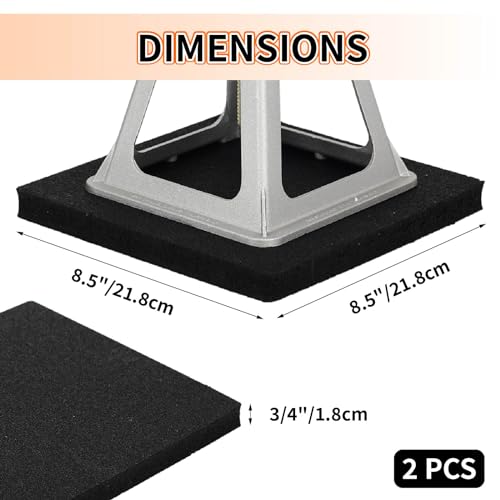 RV Leveling Block Flex Pads, 8.5 Rubber Jack Pads, Anti