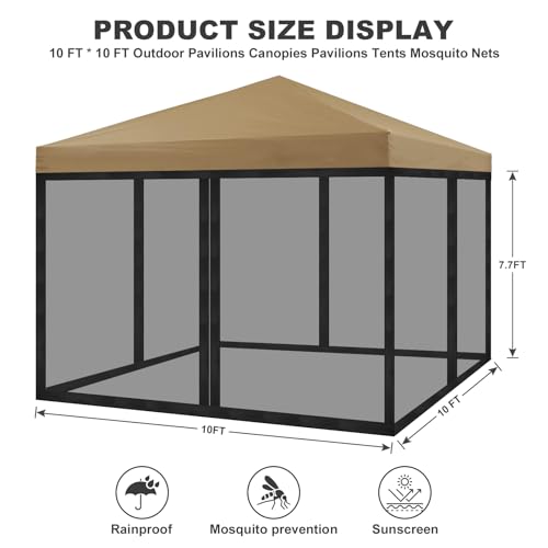 Gazebo-Mosquito-Net-OKYUK-2024-Gazebo-Universal-Replacement-Mosquito-Netting-Outdoor-Canopy-4-Panel-Screen-Walls-with-Zipper-for-10-x-10-Gazebo-Garden-Patio-Backyard-Mosquito-Net-Only-Black Gazebo Mosquito Net OKYUK 2024 Gazebo Universal Replacement Mosquito Netting Outdoor Canopy 4 Panel Screen Walls with Zipper for 10 x 10 Gazebo Garden Patio Backyard Mosquito Net Only Black