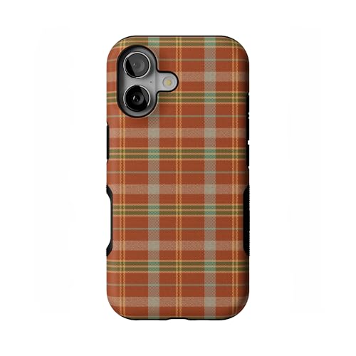 Casely iPhone 17 Case | Spiced Chai | Fall Plaid | Bold Protective Design | MagSafe Compatible Design