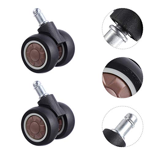 Rodas giratórias TEHAUX 5 peças sem ruído resistentes ao desgaste universal para móveis e carrinho d
