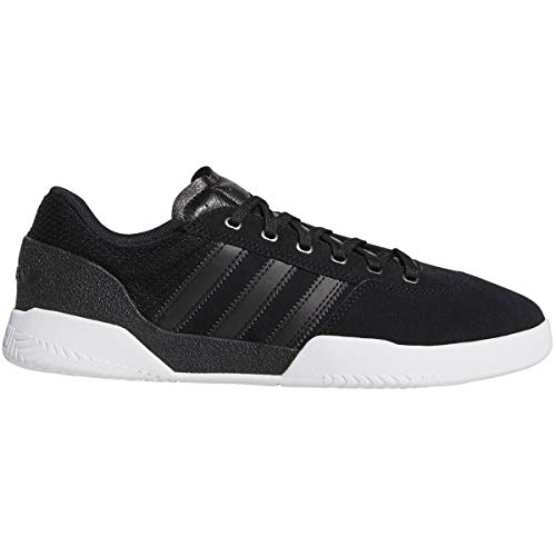 adidas Men's City Cup Skate Shoe (10.5 M US, Black/Black/White)